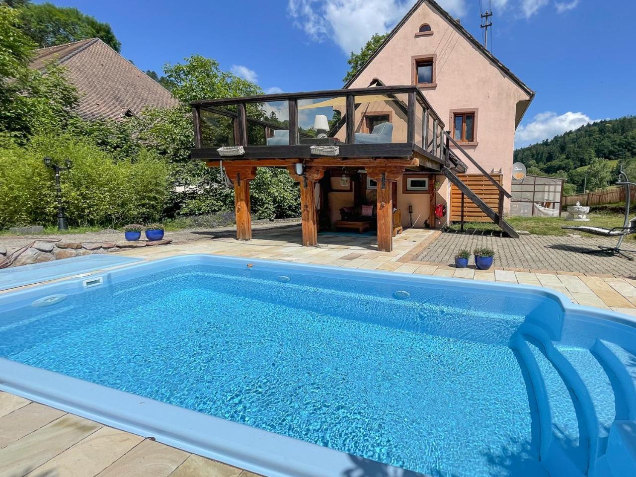 Ferienhaus Kappel Mit Pool Freiburg im Breisgau Dış mekan fotoğraf
